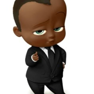 Black Baby in Boss Suit