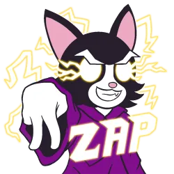 stupid cat has incredible zaps