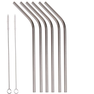 6 pack of metal straws