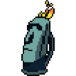 flaming moai